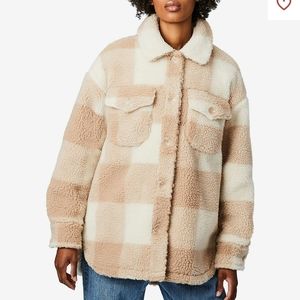 Bernardo Checker Box Sherpa Jacket.